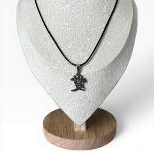 Japanese Style Letter Pendant Men Necklace